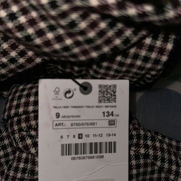 ZARA Kids | Brown | PLAID BOX SHIRT DRESS - Picture 11 of 11